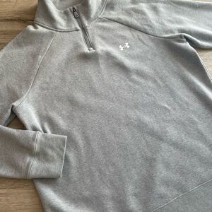Under Armour Light Gray Quarter Zip Pullover